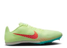 Кроссовки Nike Zoom Rival M 9 &apos;Barely Volt Hyper Orange&apos;, зеленый
