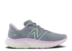 Кроссовки New Balance Wmns Fresh Foam X Evoz V3 Wide &apos;Arctic Grey Cyber Lilac&apos;, серый