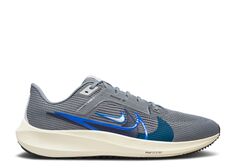 Кроссовки Nike Air Zoom Pegasus 40 Premium &apos;Quadruple Swoosh - Smoke Grey Racer Blue&apos;, серый