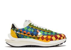 Кроссовки Nike Jean Paul Gaultier X Sacai X Vaporwaffle Woven &apos;Multi-Color&apos;, разноцветный