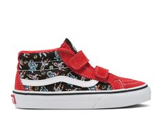 Кроссовки Vans Sk8-Mid Reissue V Kids &apos;Dj Rocket Jam&apos;, красный