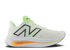 Кроссовки New Balance Fuelcell Supercomp Trainer V2 &apos;White Lime Hot Mango&apos;, белый