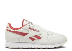 Кроссовки Reebok Classic Leather &apos;Chalk Mars Red&apos;, белый