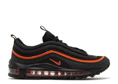 Кроссовки Nike Air Max 97 Gs &apos;Black Safety Orange&apos;, черный