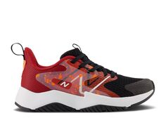 Кроссовки New Balance Rave Run V2 Little Kid &apos;Black True Red Paint Splatter&apos;, черный