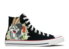 Кроссовки Converse Looney Tunes X Chuck Taylor All Star High &apos;80Th Anniversary - Bugs Bunny&apos;S Mischief&apos;, черный