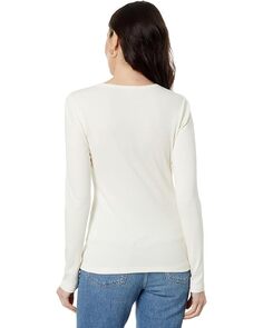 Футболка Lilla P 1x1 Rib Long Sleeve Crew Neck Tee, цвет Rope