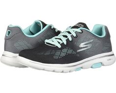 Кроссовки SKECHERS Performance Go Walk 5 - Alive, цвет Black/Aqua