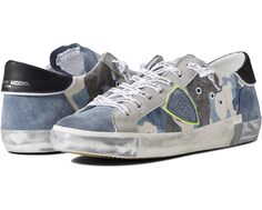 Кроссовки Philippe Model PRSX Low Sneaker, цвет Camouflage/Bleu Beige