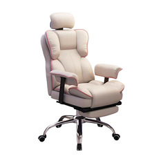 Игровое кресло Yipinhui P505, алюминий, белый/розовый