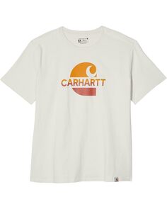 Футболка Carhartt Plus Size Loose Fit Heavyweight Faded C Graphic Short Sleeve T-Shirt, цвет Malt