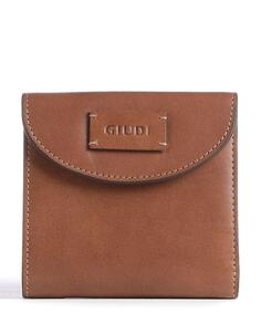 Кошелек Crust Small Wallet из мелкозернистой яловой кожи. Giudi, коричневый