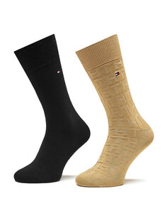Комплект из 2 высоких мужских носков Tommy Hilfiger, мультиколор