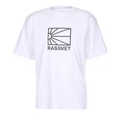 Футболка t-shirt mit logo-print white Rassvet, белый Рассвет