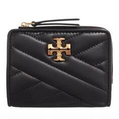 Кошелек kira chevron bi-fold wallet Tory Burch, черный