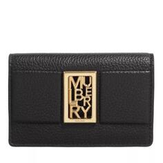 Кошелек sadie card wallet classic grain Mulberry, черный