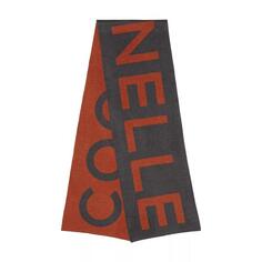 Шарф maxi logo scarve kale green/brule Coccinelle, коричневый