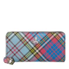 Кошелек biogreen saffiano printed classic zip round wallet macandy Vivienne Westwood, мультиколор