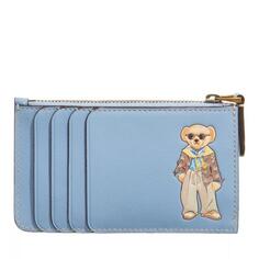 Сумка zip card case small sky Polo Ralph Lauren, синий