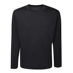 Футболка wool t-shirt Dell&apos;Oglio, черный Dell'oglio