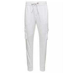Брюки clemont&apos; cargo pants with logo patch in cott Moose Knuckles, белый