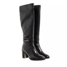 Сапоги aryna hinge leather 85mm knee high boot Ted Baker, черный