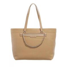 Сумка-тоут slater large top-zip tote Michael Michael Kors, бежевый