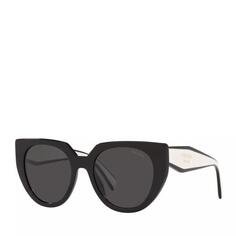 Солнцезащитные очки woman sunglasses 0pr 14ws black/talc Prada, черный