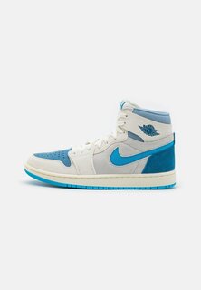 Высокие кроссовки AIR JORDAN 1 ZM 2, цвет sail/dark powder blue/blue grey/light silver/industrial blue/coconut milk