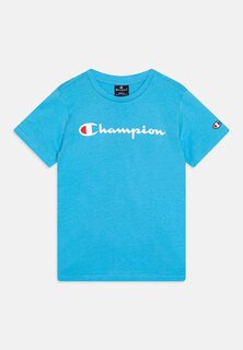 Футболка с принтом ICONS CREWNECK LARGE LOGO Champion, цвет light blue