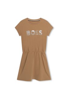 Платье из джерси DRESS BOSS Kidswear, цвет cookie