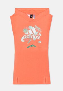 Повседневное платье SUM DRESS adidas Sportswear, цвет silver green/solar red