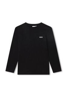Рубашка с длинным рукавом BOSS Kidswear, цвет black