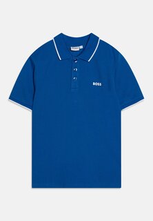 Рубашка-поло SHORT SLEEVE BOSS Kidswear, цвет electric blue