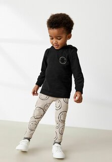 Толстовка LONG SLEEVE HOODIE AND LEGGINGS SET Next, цвет black ecru cream smile face