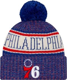 Мужская спортивная вязаная шапка New Era Philadelphia 76ers