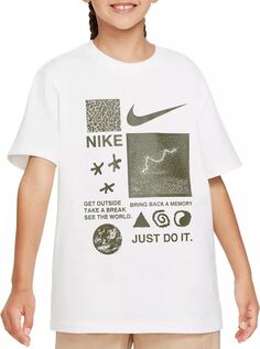Футболка с графическим рисунком Nike Youth Sportswear Create, белый