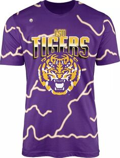 Мужская футболка-талисман Dyme Lyfe LSU Tigers фиолетовая с электроприводом