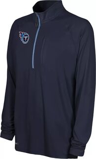 Мужской темно-синий пуловер с воротником-стойкой и молнией на четверть Nfl Combine Joint Tennessee Titans