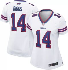 Женская белая игровая майка Nike Buffalo Bills Stefon Diggs #14