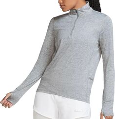 Женская рубашка для бега с молнией ½ и длинным рукавом Nike Element