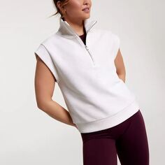 Calia Женская рубашка без рукавов на молнии 1/4 в оттоманском стиле