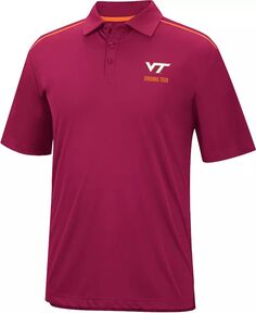 Colosseum Мужские кеды Virginia Tech темно-бордовая рубашка-поло