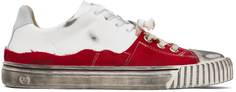 Бело-красные кроссовки New Evolution Maison Margiela