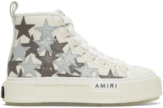 Высокие кроссовки Off-White со звездами Amiri