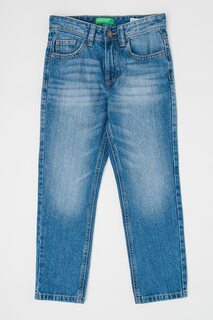 Узкие джинсы с потертым эффектом United Colors Of Benetton, синий