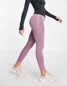 Бесшовные спортивные леггинсы Urban Threads в цвете Фиолетовый вереск