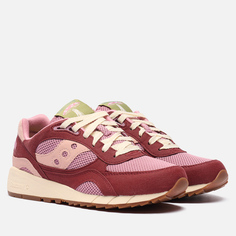 Кроссовки Saucony Shadow 6000 Mushroom, цвет бордовый, размер 45 EU