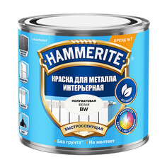 Краски и эмали по металлу и ржавчине краска в/д HAMMERITE база BW интерьерная 0,5л белая, арт.5588360