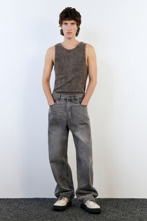 брюки джинсовые мужские Джинсы straight прямые с вареным эффектом Befree